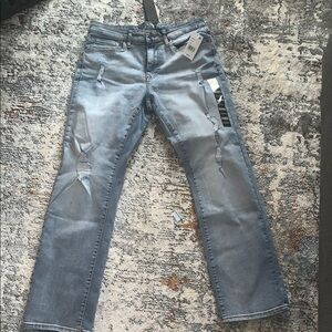 Men's Light Blue Distressed Jeans

Open to Offers!